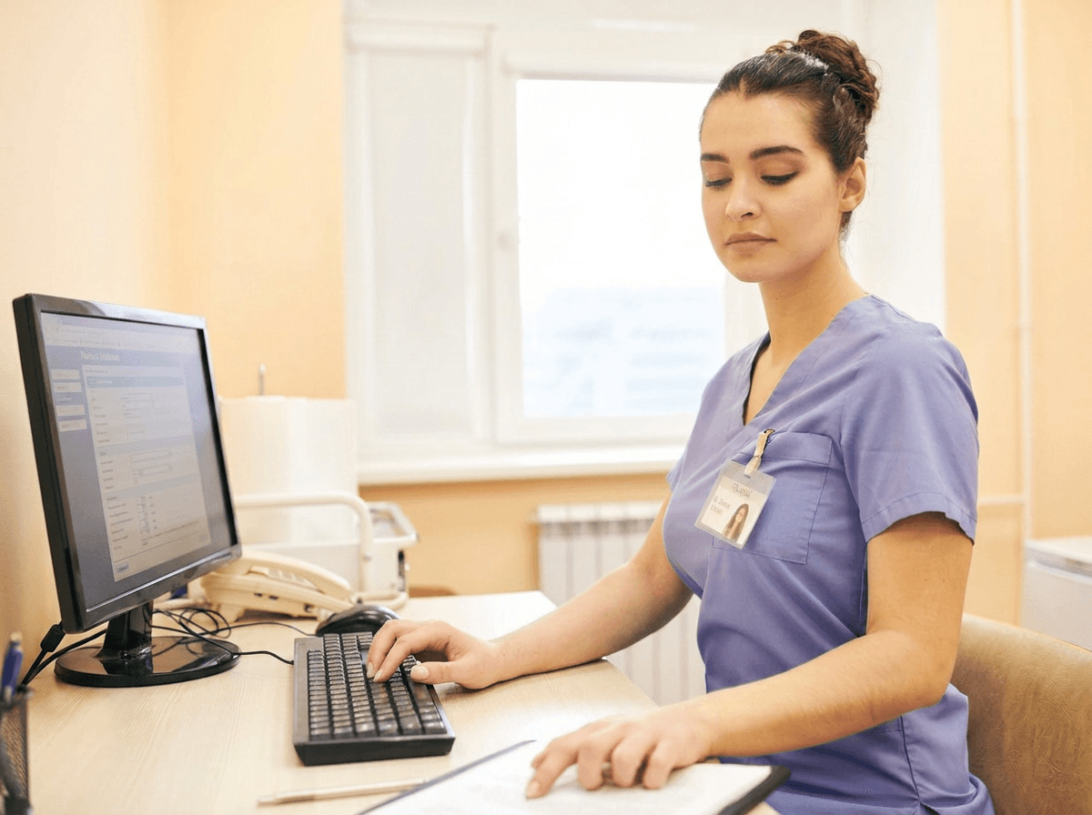 Medical facility staff scheduling patient transportation